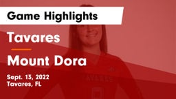 Tavares  vs Mount Dora  Game Highlights - Sept. 13, 2022