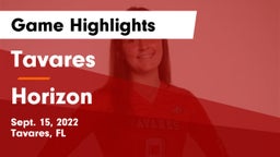 Tavares  vs Horizon  Game Highlights - Sept. 15, 2022