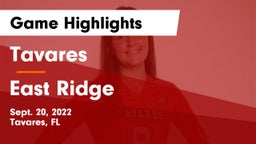 Tavares  vs East Ridge  Game Highlights - Sept. 20, 2022