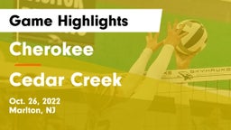 Cherokee  vs Cedar Creek  Game Highlights - Oct. 26, 2022