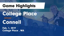 College Place   vs Connell  Game Highlights - Feb. 1, 2019