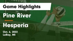Pine River  vs Hesperia  Game Highlights - Oct. 6, 2022