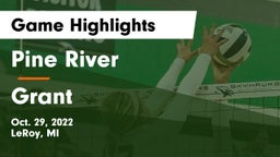 Pine River  vs Grant  Game Highlights - Oct. 29, 2022
