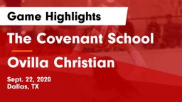 The Covenant School vs Ovilla Christian  Game Highlights - Sept. 22, 2020