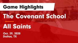 The Covenant School vs All Saints  Game Highlights - Oct. 29, 2020