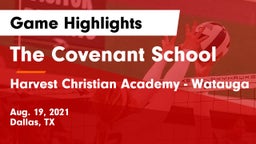 The Covenant School vs Harvest Christian Academy - Watauga Game Highlights - Aug. 19, 2021
