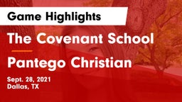 The Covenant School vs Pantego Christian  Game Highlights - Sept. 28, 2021