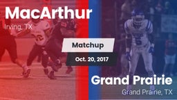Matchup: MacArthur vs. Grand Prairie  2017