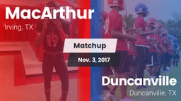 Matchup: MacArthur vs. Duncanville  2017