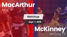 Matchup: MacArthur vs. McKinney  2018