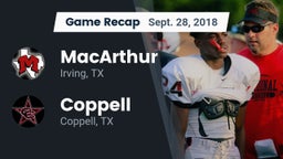 Recap: MacArthur  vs. Coppell  2018
