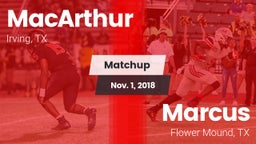 Matchup: MacArthur vs. Marcus  2018