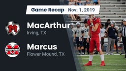 Recap: MacArthur  vs. Marcus  2019