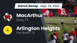 Recap: MacArthur  vs. Arlington Heights  2020