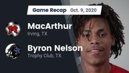 Recap: MacArthur  vs. Byron Nelson  2020