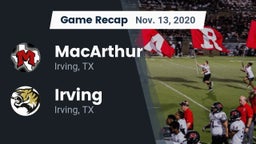 Recap: MacArthur  vs. Irving  2020