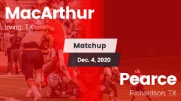 Matchup: MacArthur vs. Pearce  2020