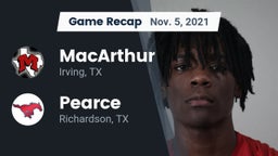 Recap: MacArthur  vs. Pearce  2021