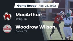 Recap: MacArthur  vs. Woodrow Wilson  2022