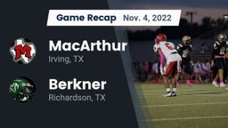 Recap: MacArthur  vs. Berkner  2022