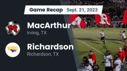Recap: MacArthur  vs. Richardson  2023