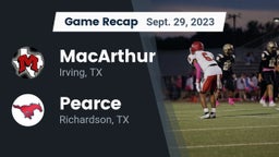Recap: MacArthur  vs. Pearce  2023