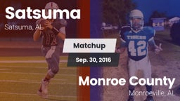 Matchup: Satsuma  vs. Monroe County  2016