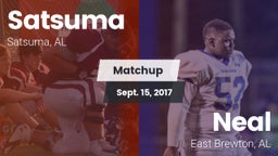 Matchup: Satsuma  vs. Neal  2017