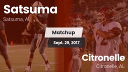 Matchup: Satsuma  vs. Citronelle  2017