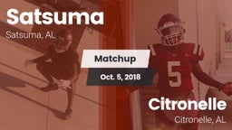 Matchup: Satsuma  vs. Citronelle  2018