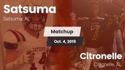 Matchup: Satsuma  vs. Citronelle  2019