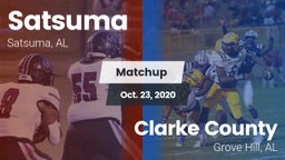 Matchup: Satsuma  vs. Clarke County  2020