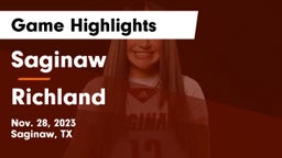 Saginaw  vs Richland  Game Highlights - Nov. 28, 2023