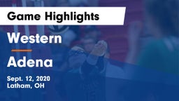 Western  vs Adena  Game Highlights - Sept. 12, 2020