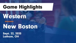 Western  vs New Boston Game Highlights - Sept. 22, 2020