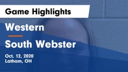 Western  vs South Webster  Game Highlights - Oct. 12, 2020