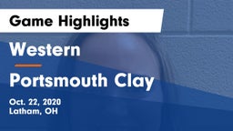 Western  vs Portsmouth Clay Game Highlights - Oct. 22, 2020