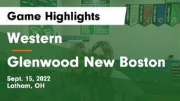 Western  vs Glenwood New Boston  Game Highlights - Sept. 15, 2022