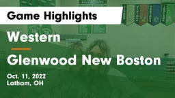 Western  vs Glenwood New Boston  Game Highlights - Oct. 11, 2022