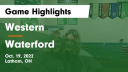 Western  vs Waterford  Game Highlights - Oct. 19, 2022