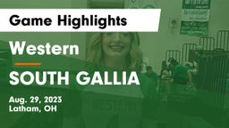 Western  vs SOUTH GALLIA  Game Highlights - Aug. 29, 2023