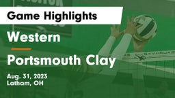 Western  vs Portsmouth Clay Game Highlights - Aug. 31, 2023