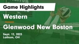 Western  vs Glenwood New Boston Game Highlights - Sept. 12, 2023
