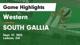 Western  vs SOUTH GALLIA  Game Highlights - Sept. 27, 2023