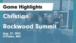 Christian  vs Rockwood Summit  Game Highlights - Aug. 27, 2022