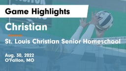 Christian  vs St. Louis Christian Senior Homeschool Game Highlights - Aug. 30, 2022