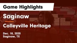 Saginaw  vs Colleyville Heritage  Game Highlights - Dec. 18, 2020