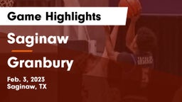 Saginaw  vs Granbury  Game Highlights - Feb. 3, 2023