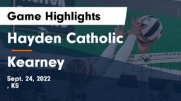 Hayden Catholic  vs Kearney  Game Highlights - Sept. 24, 2022