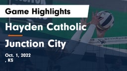 Hayden Catholic  vs Junction City  Game Highlights - Oct. 1, 2022